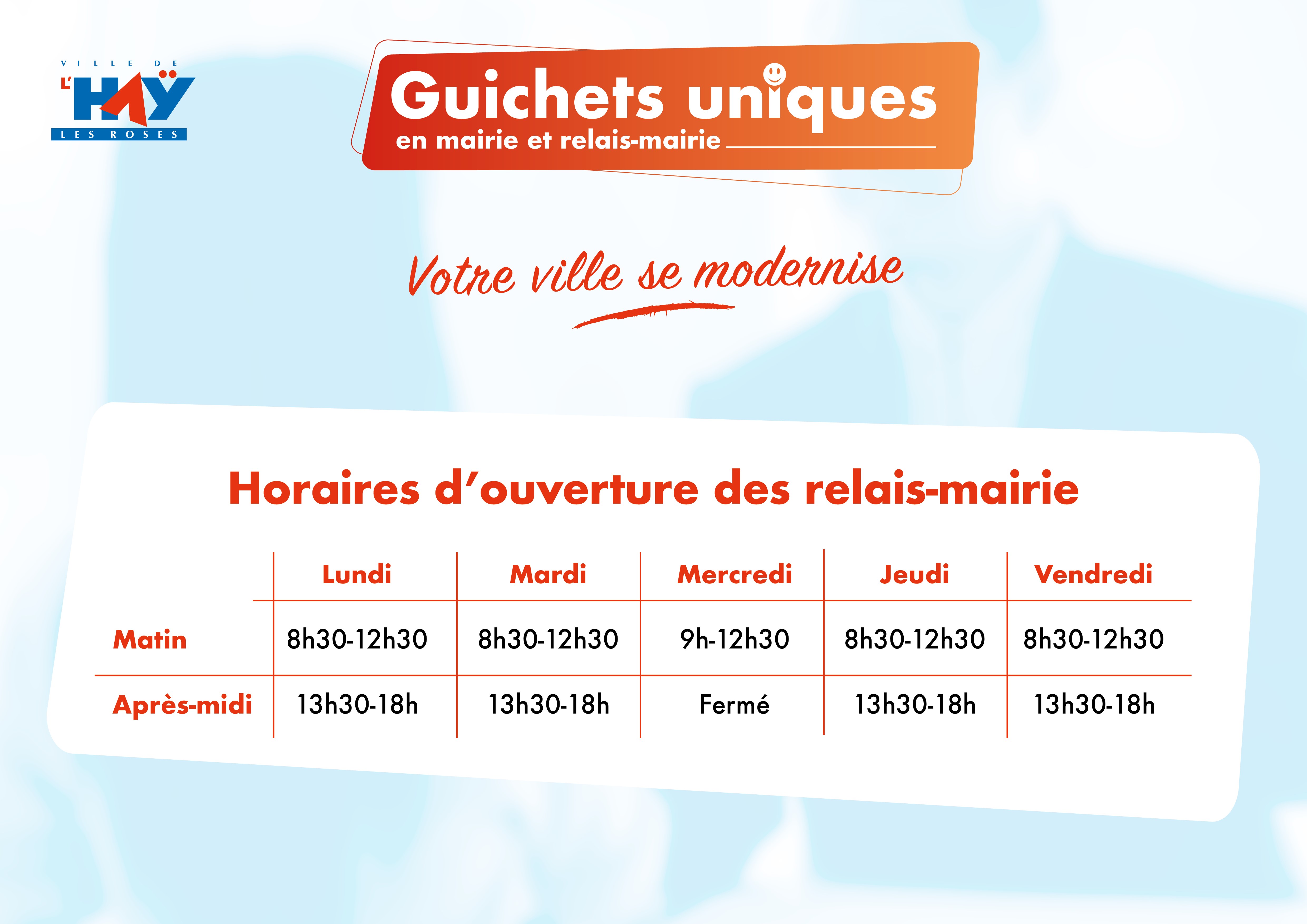 horaires relais mairie