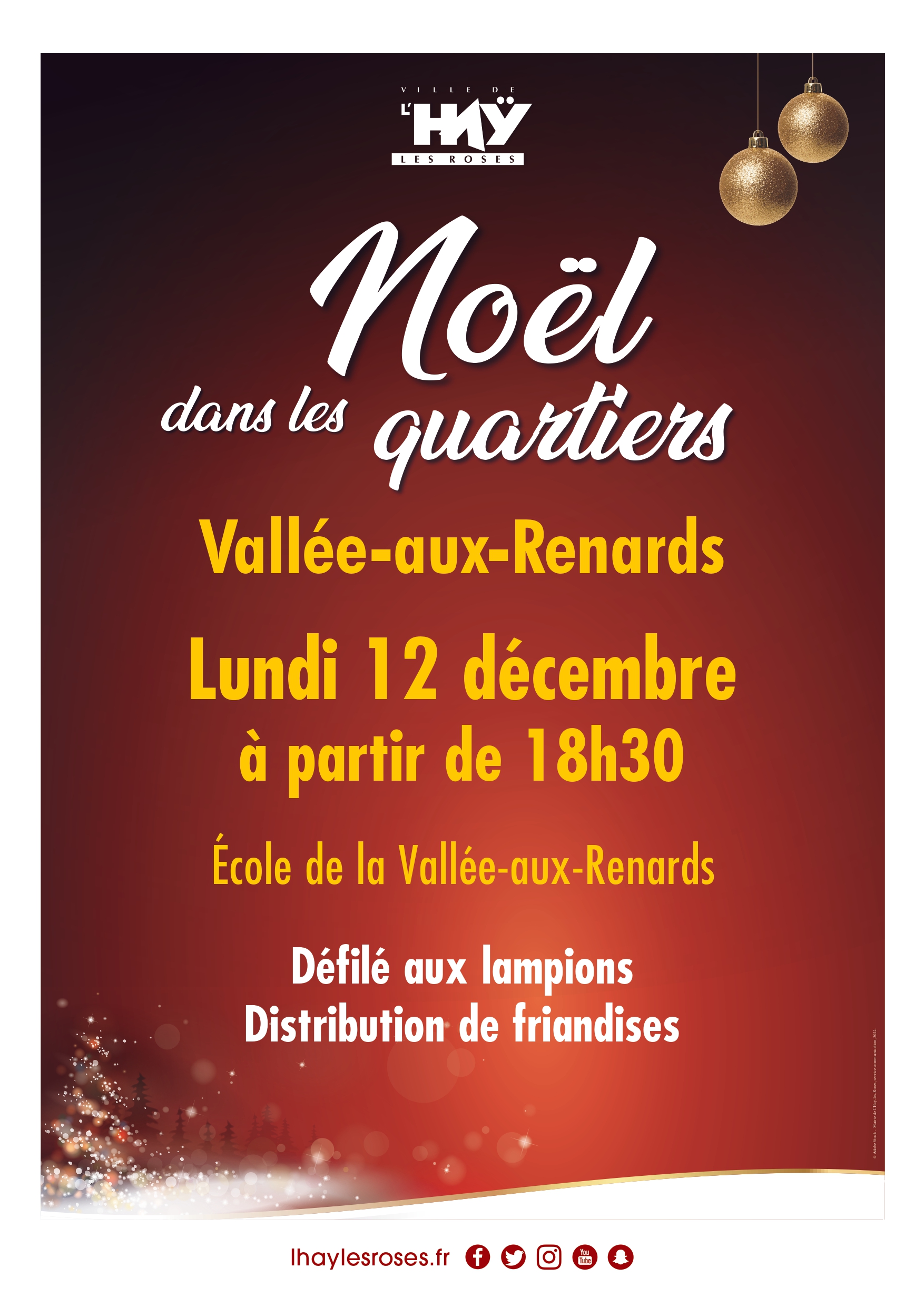 Marche De Noel L Hay Les Roses Noël dans les quartiers à la Vallée-aux-Renards