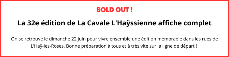 SOLD OUT La 32ème édition de La Cavale LHaÿssienne affiche complet 1
